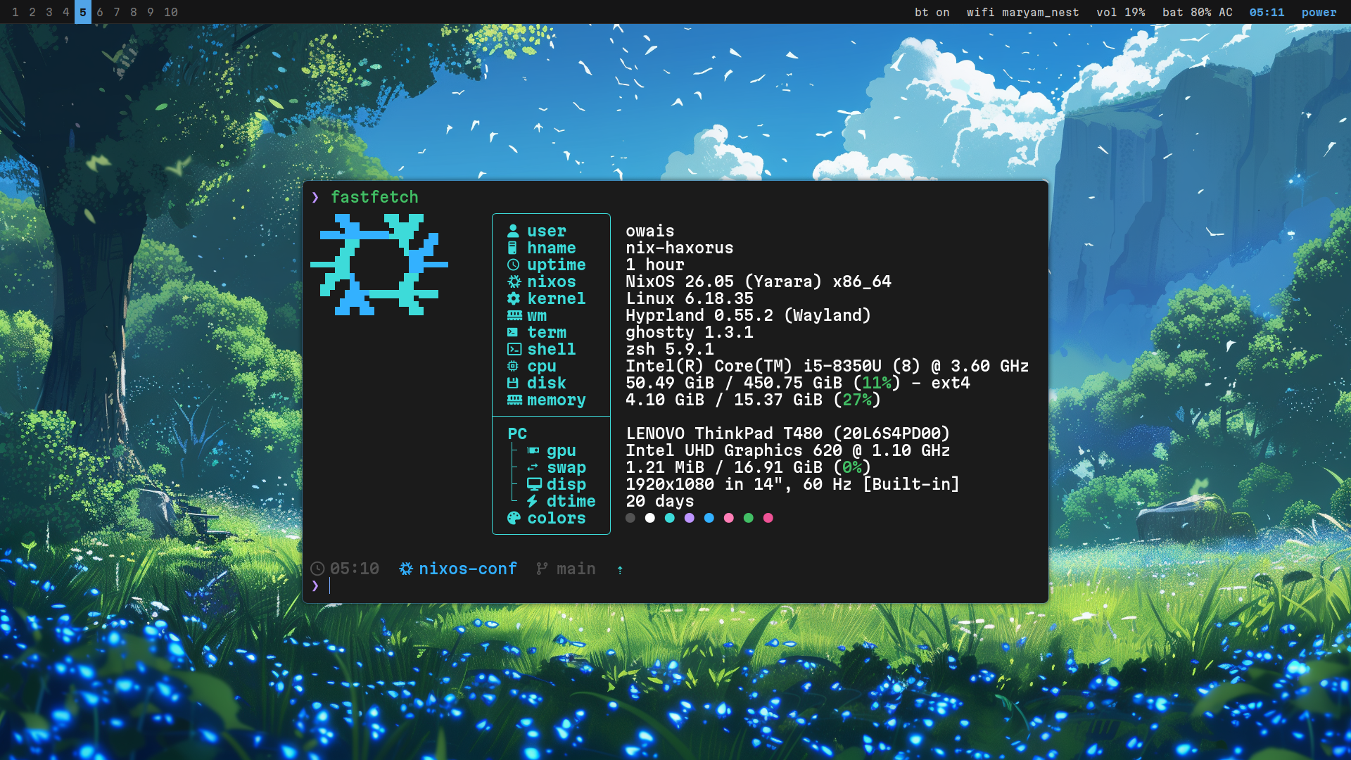 Hyprland desktop preview